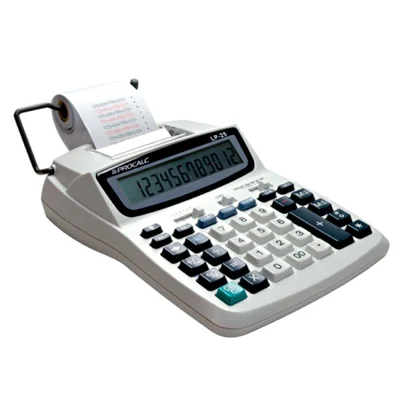 Calculadora de Impressão Procalc, 12 dígitos LP25 Branca