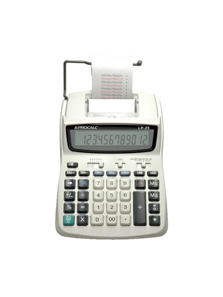 Imagem 5 de 5 do produto Calculadora de Impressão Procalc, 12 dígitos LP25 Branca