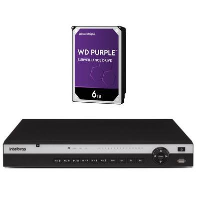 Kit contendo 1 peça NVR NVD 3116 P + HD 6 TerasInteligência de vídeoO NVD 3116 P realiza o gerenciamento do projeto através do processamento segmentad