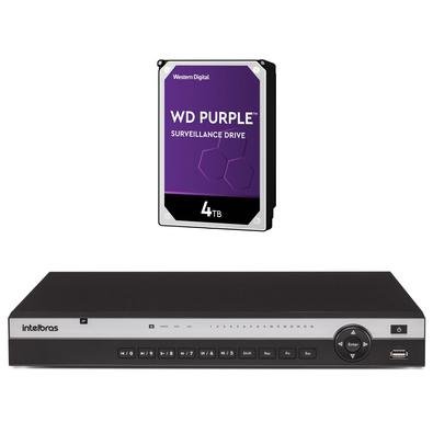 Kit contendo 1 peça NVR NVD 3116 + HD 4 TerasInteligência de vídeoO NVD 3116 realiza o gerenciamento do projeto através do processamento segmentado em