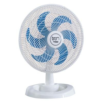 Ventilador Mesa Lorena Branco Oscilante 127V Pás Azul O Ventilador Mesa Lorena é excelente para refrescar sua casa! Com design moderno, conta com uma