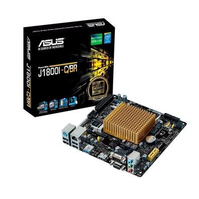 Placa Mãe Para Intel Celeron Integrado, DDR3L, Mini ITX, Asus, J1800I-C/BR