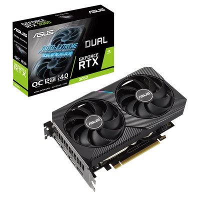 Placa de Vídeo Asus NVIDIA GeForce RTX 3060, 12GB GDDR6, LHR, 192 Bits - DUAL-RTX3060-O12G-V2