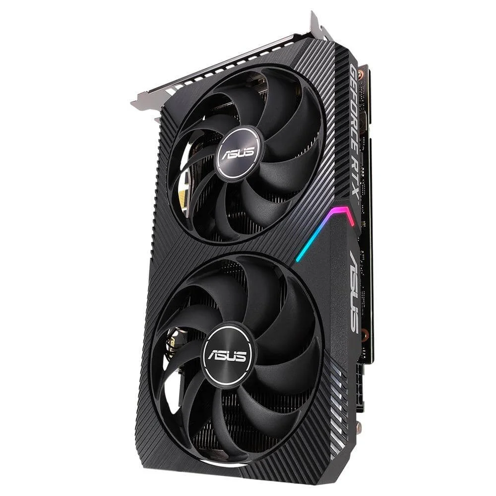 Placa de Vídeo Asus NVIDIA GeForce RTX 3060, 12GB GDDR6, LHR, 192 Bits - DUAL-RTX3060-O12G-V2