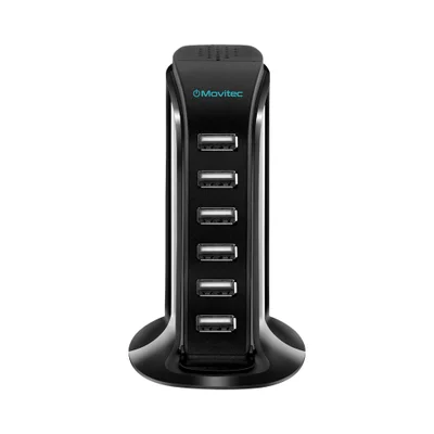 Carregador Movitec 6 Portas USB HB-01, Bivolt
