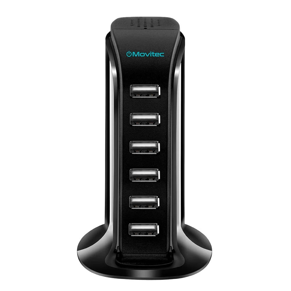 Imagem 2 de 4 do produto Carregador Movitec 6 Portas USB HB-01, Bivolt