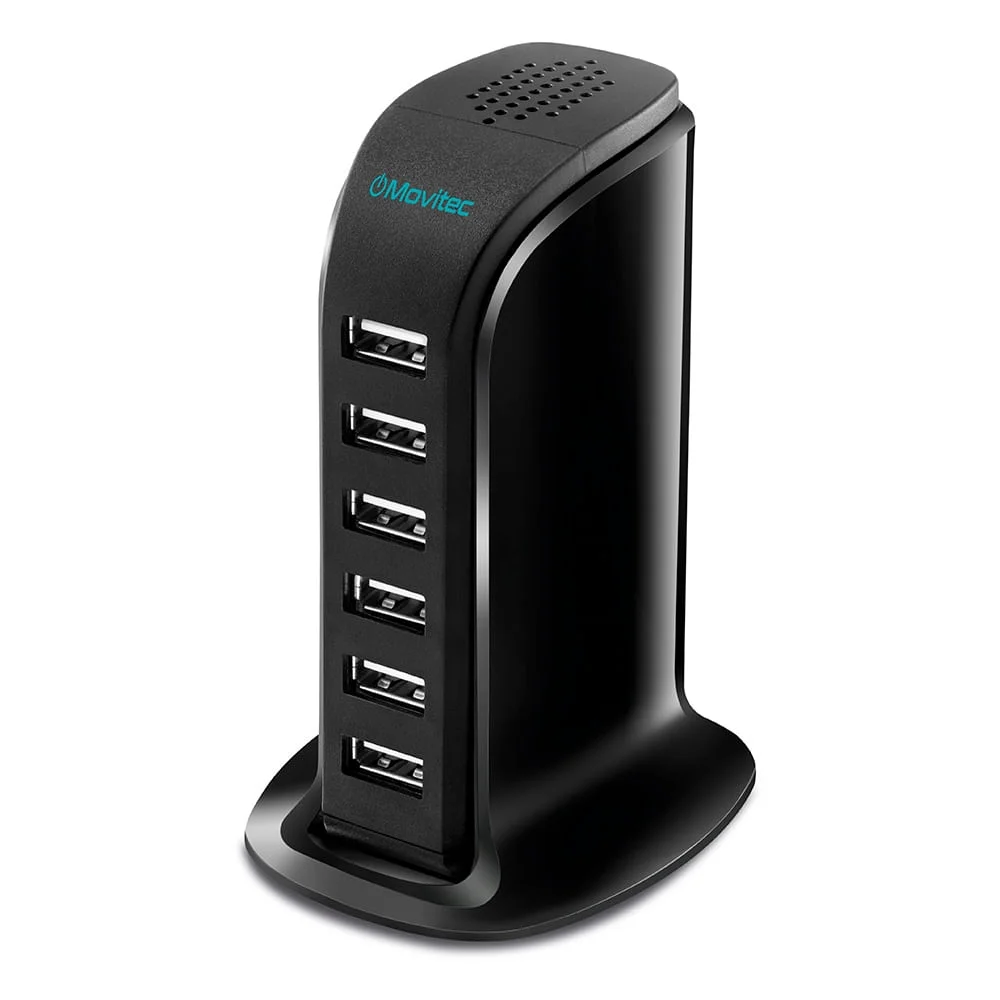 Imagem 4 de 4 do produto Carregador Movitec 6 Portas USB HB-01, Bivolt