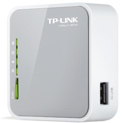 Roteador, Wi-fi Portátil, Tp-link, TL-MR3020, 150mbps, Modo 3G/4G, Cliente Wisp - Porta Wan/lan E USB