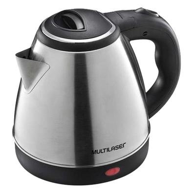 Chaleira elétrica inox Capacidade de 1,8L NA MEDIDA CERTA Com capacidade de 1,8L para fazer uma grande quantidade de bebida de uma só vez RáPIDA Ferve