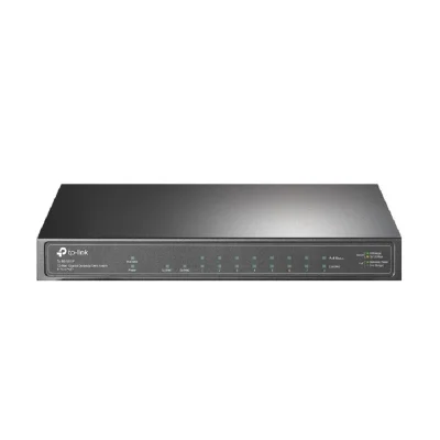 Switch 10 Portas Tp-Link, 8 Portas Gigabit Poe, 1 Porta Sfp - TL-SG1210P