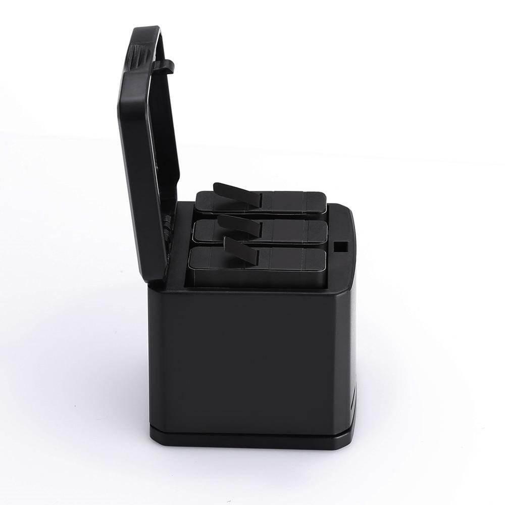 Carregador Triplo Para Gopro Hero 5 6 7 8 Black - Telesin Box Design