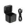 Carregador Telesin Box Design Triplo para GoPro Hero 11 / 10 / 9 Black