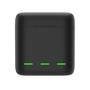 Carregador Telesin Box Design Triplo para GoPro Hero 11 / 10 / 9 Black