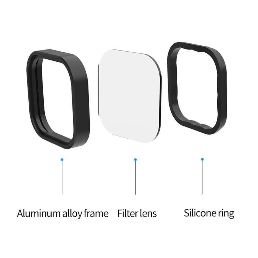 Kit de Filtros ND8/ND16/ND32, para GoPro Hero 9 e Hero 10 Black - Telesin