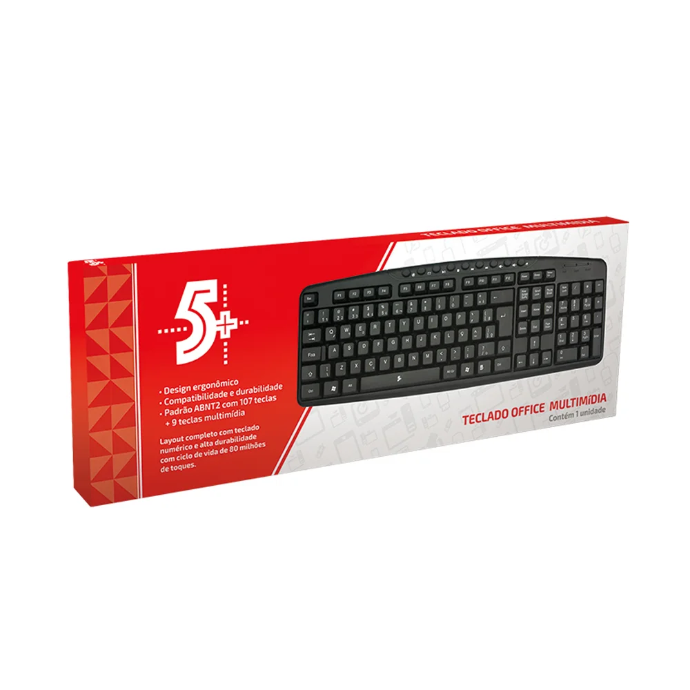 Imagem 2 de 4 do produto Teclado Usb Multimidia Office 015-0074