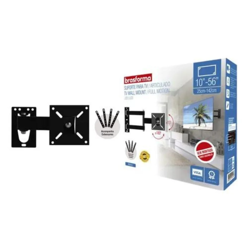 Imagem 5 de 5 do produto Suporte Para Tv 10-56" Articulado Bra3.0 Brasforma