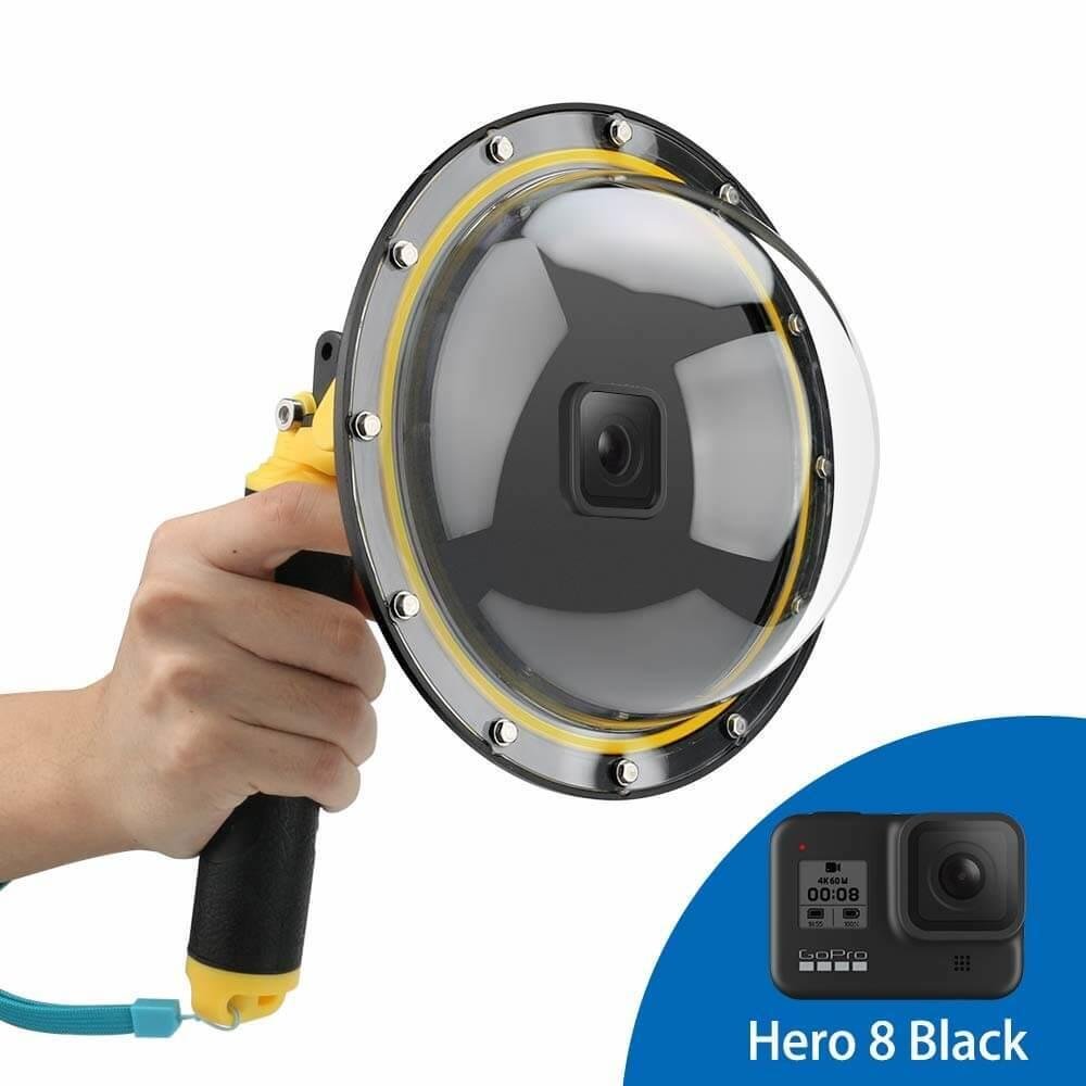 Dome Para Gopro Hero 8 Black Com Bastão E Gatilho Telesin Dome Para Gopro Hero 8 Black Com Bastão E Gatilho Telesin