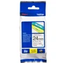 Fita Brother TZ-251 Laminada de 24Mm Preto Sobre Branco