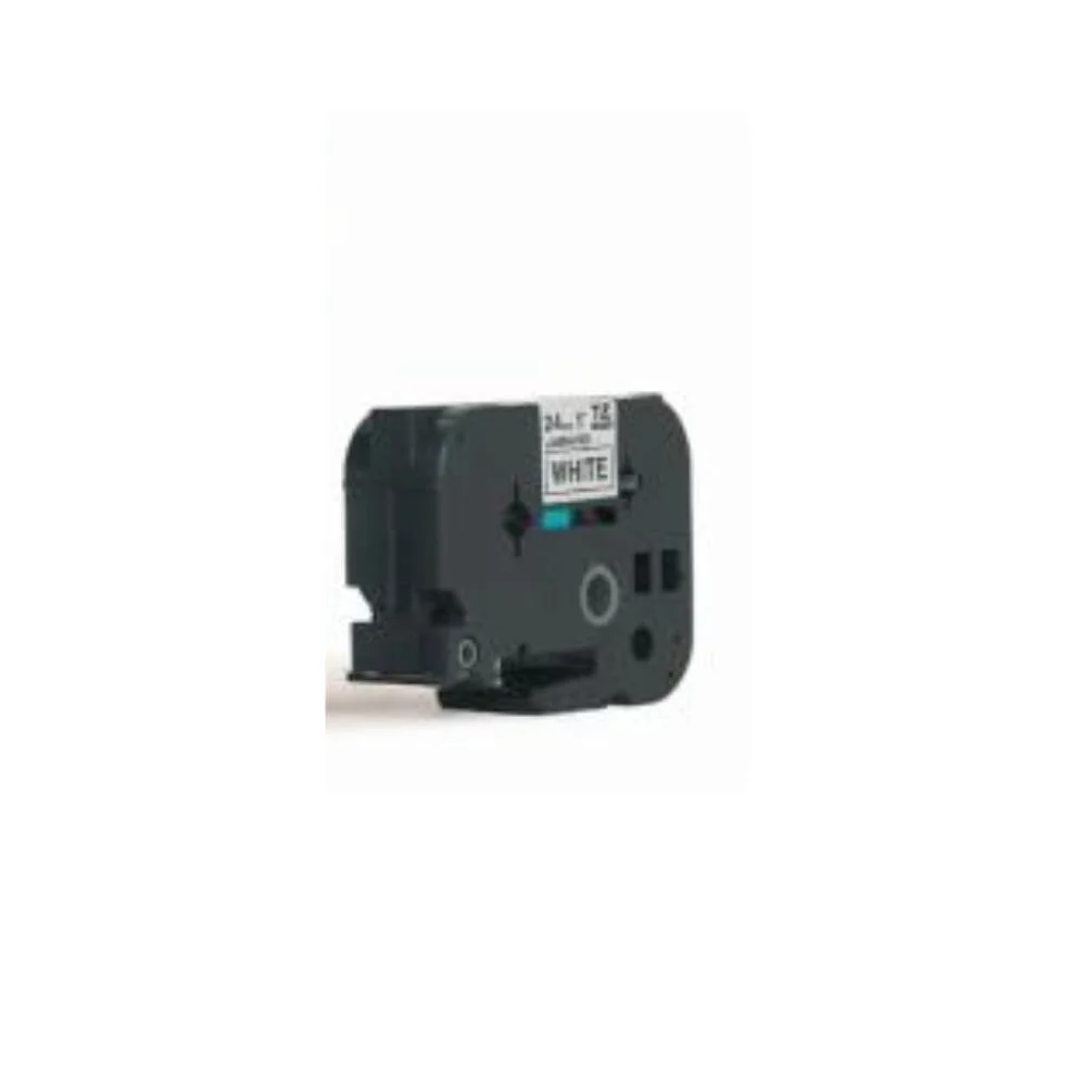 Fita Brother TZ-251 Laminada de 24Mm Preto Sobre Branco