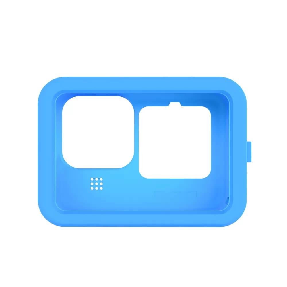 Capa De Silicone Para Gopro Hero 12 / 11 / 10 / 9 Black + Cordão + Tampa - Telesin Cor Azul