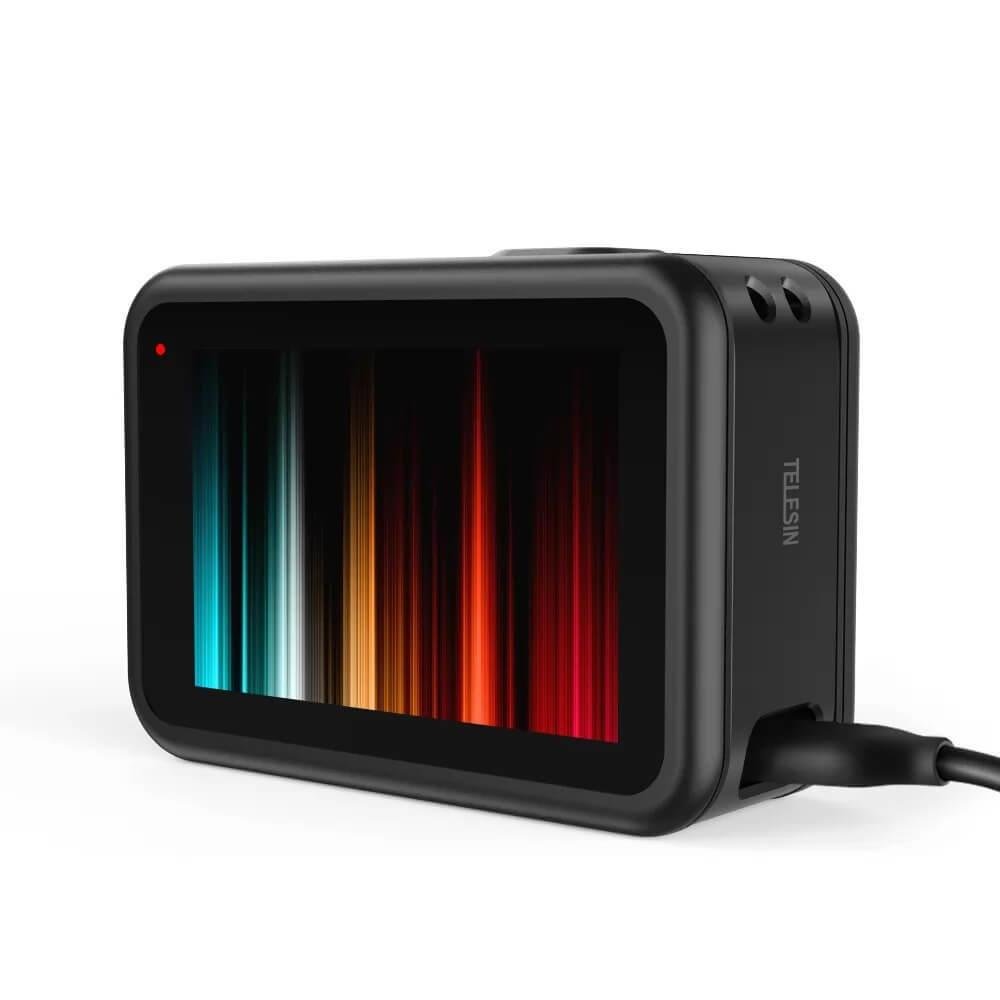 Imagem 4 de 5 do produto Porta Lateral para GoPro Hero 11 / 10 / 9 Black com Abertura Carregamento - Telesin