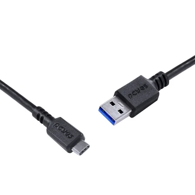 Cabo Usb Tipo C Para Usb A 3.0 Para Celular 1m Preto - P3uacp-1