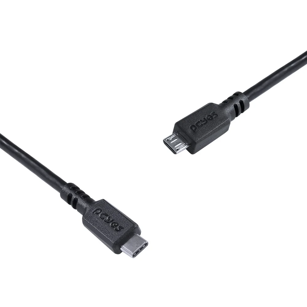 Cabo Para Celular Smartphones Usb Tipo C Para Micro Usb 2.0 1 Metro Preto - Pucmp-1