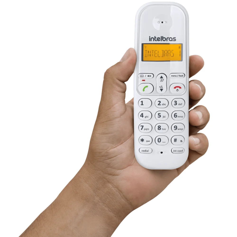 Imagem 2 de 5 do produto Ramal Para Telefone Sem Fio Identificador Ts 3111 Branco Intelbras