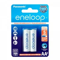 Pilha Recarregavel Eneloop, 2000ma, AA, Blister, Com 2 Bk-3mcce/2bb