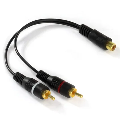 Cabo Y RCA Vinik Fêmea X 2 RCA Macho 20cm - YRF2RM-20