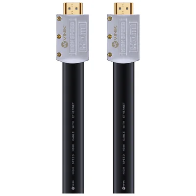 Cabo HDMI 2.0 4K ULTRA HD 3D, Conexão ETHERNET FLAT C/ Conector Desmontável,  10 Metros - H20FL-10