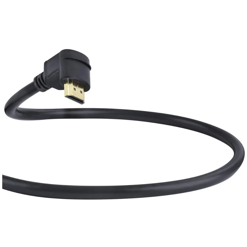 Imagem 3 de 4 do produto Cabo HDMI 2.0 4k Ultra Hd 3d Conexao Ethernet Com 01 Conector 90o 3 Metros - H2090-3