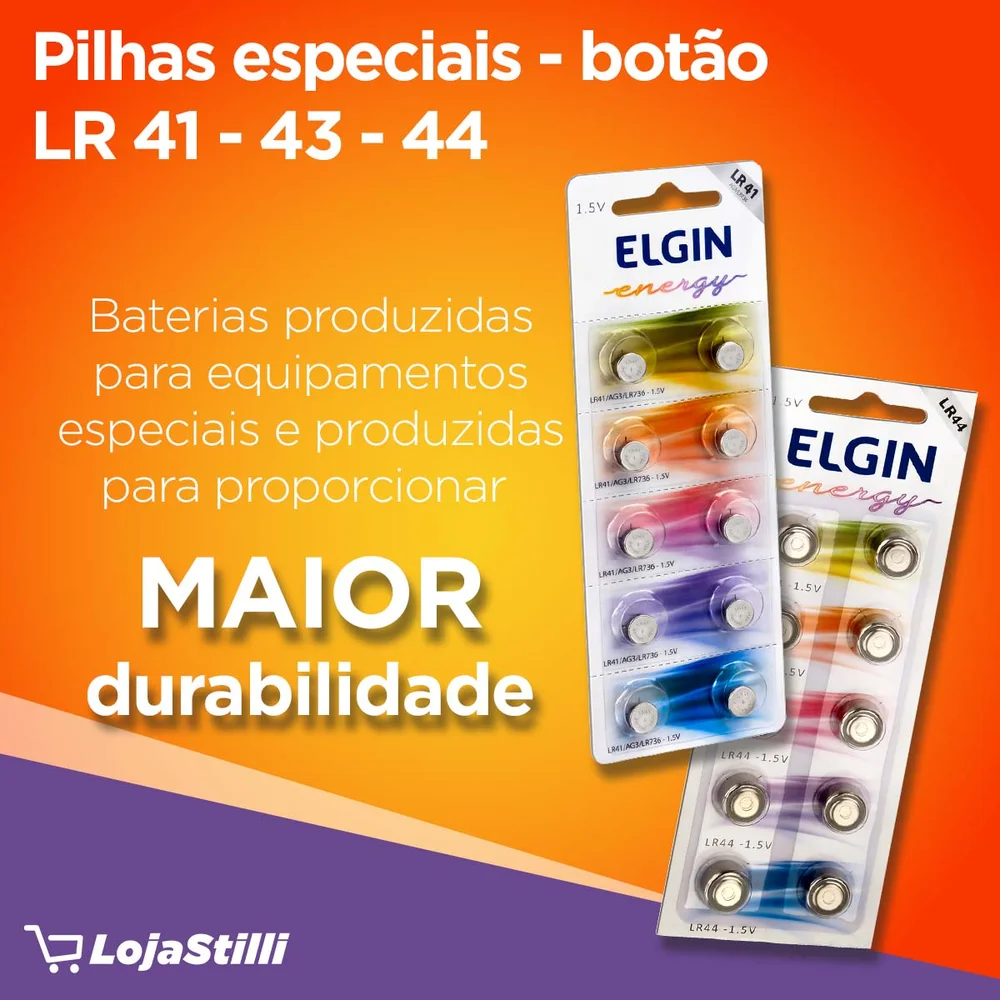 Imagem 4 de 5 do produto Bateria Alcalina Lr41, Ag3, Lr736, 1.5V - Cartela Com 10 Unidades