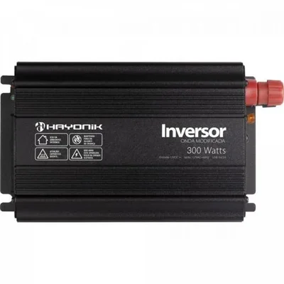Inversor De Onda Hayonik Modificada, 300W, 12VDC, 127V, USB, Cinza Escuro