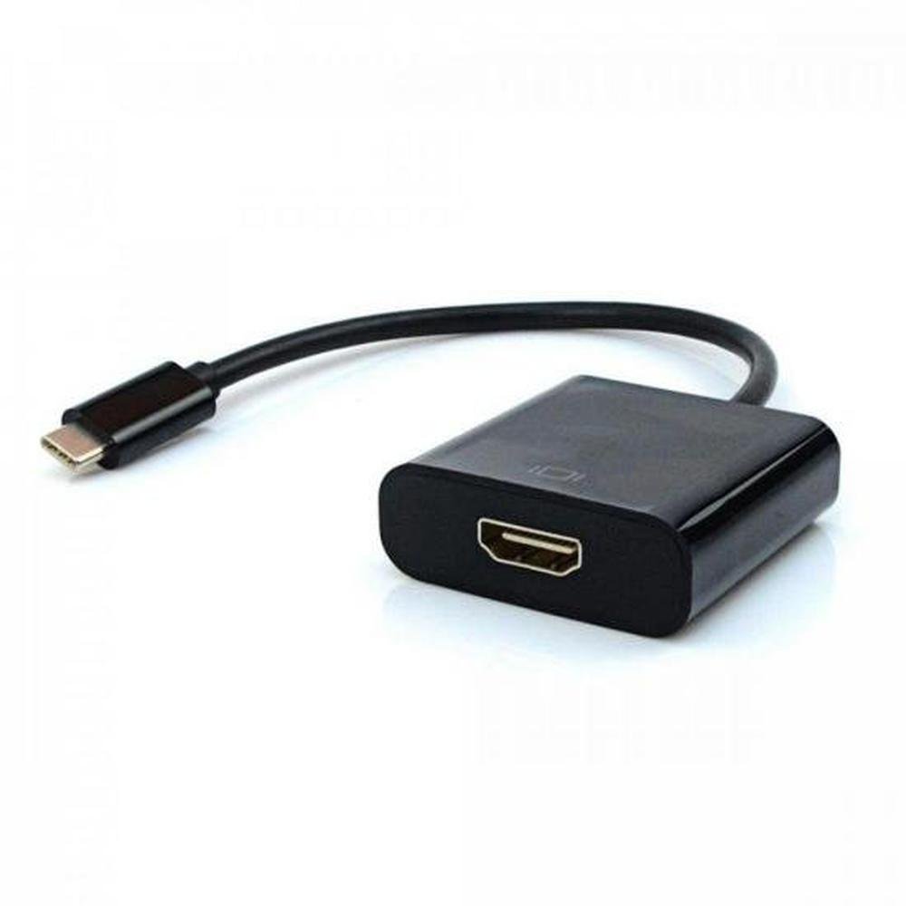 Adaptador USB-C M / HDMI F, PLUSCABLE ADP-USBCHDMI10BK