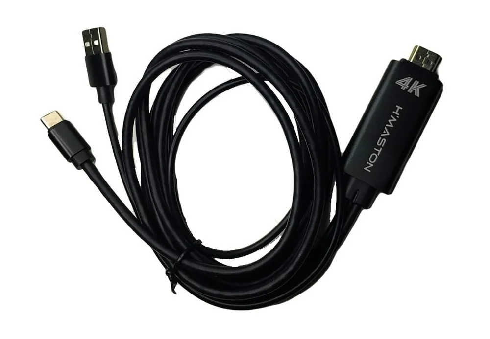 Imagem 3 de 5 do produto Adaptador De Video USB-C X HDMI Plus Cable, Preto - ADP-303BK