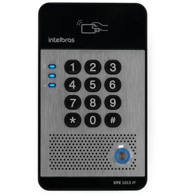 Porteiro Eletrônico Ip Senha Tag Cartão Rfid  Xpe 1013 Ip Intelbras