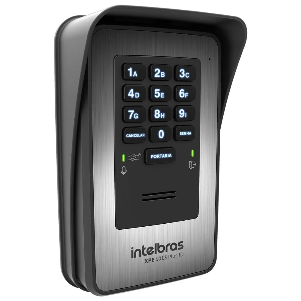 Imagem 1 de 5 do produto Porteiro Eletrônico Intelbras, 13 Teclas, Senha Ou Tag, Rfid, Xpe 1013, Plus Id