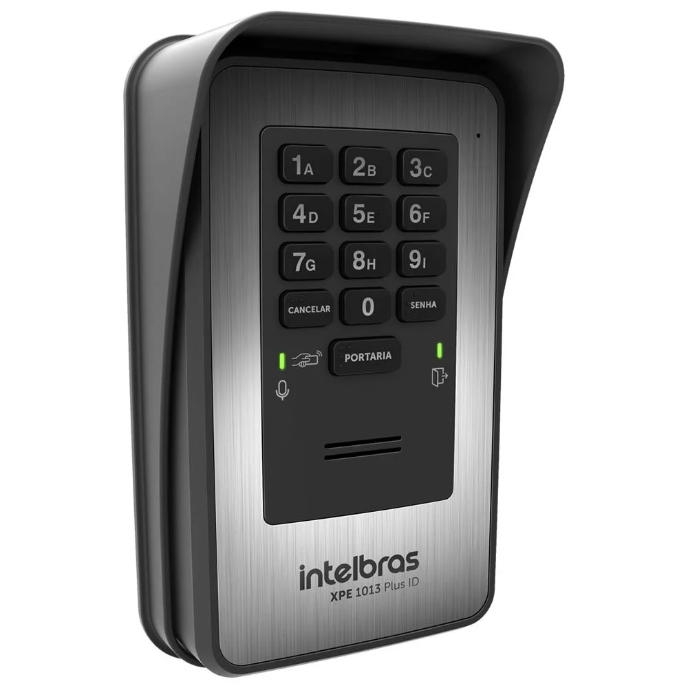 Imagem 2 de 5 do produto Porteiro Eletrônico Intelbras, 13 Teclas, Senha Ou Tag, Rfid, Xpe 1013, Plus Id