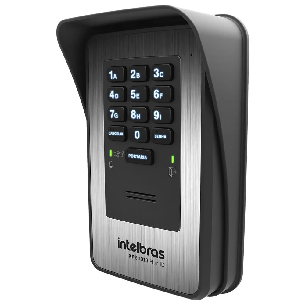 Imagem 4 de 5 do produto Porteiro Eletrônico Intelbras, 13 Teclas, Senha Ou Tag, Rfid, Xpe 1013, Plus Id