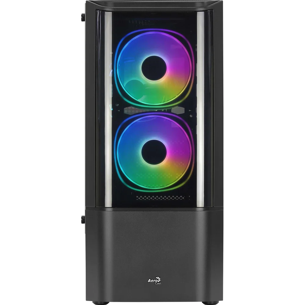 Imagem 4 de 5 do produto Gabinete Gamer Aerocool Quantum V2, Mid Tower, ATX, Lateral Vidro, Preto
