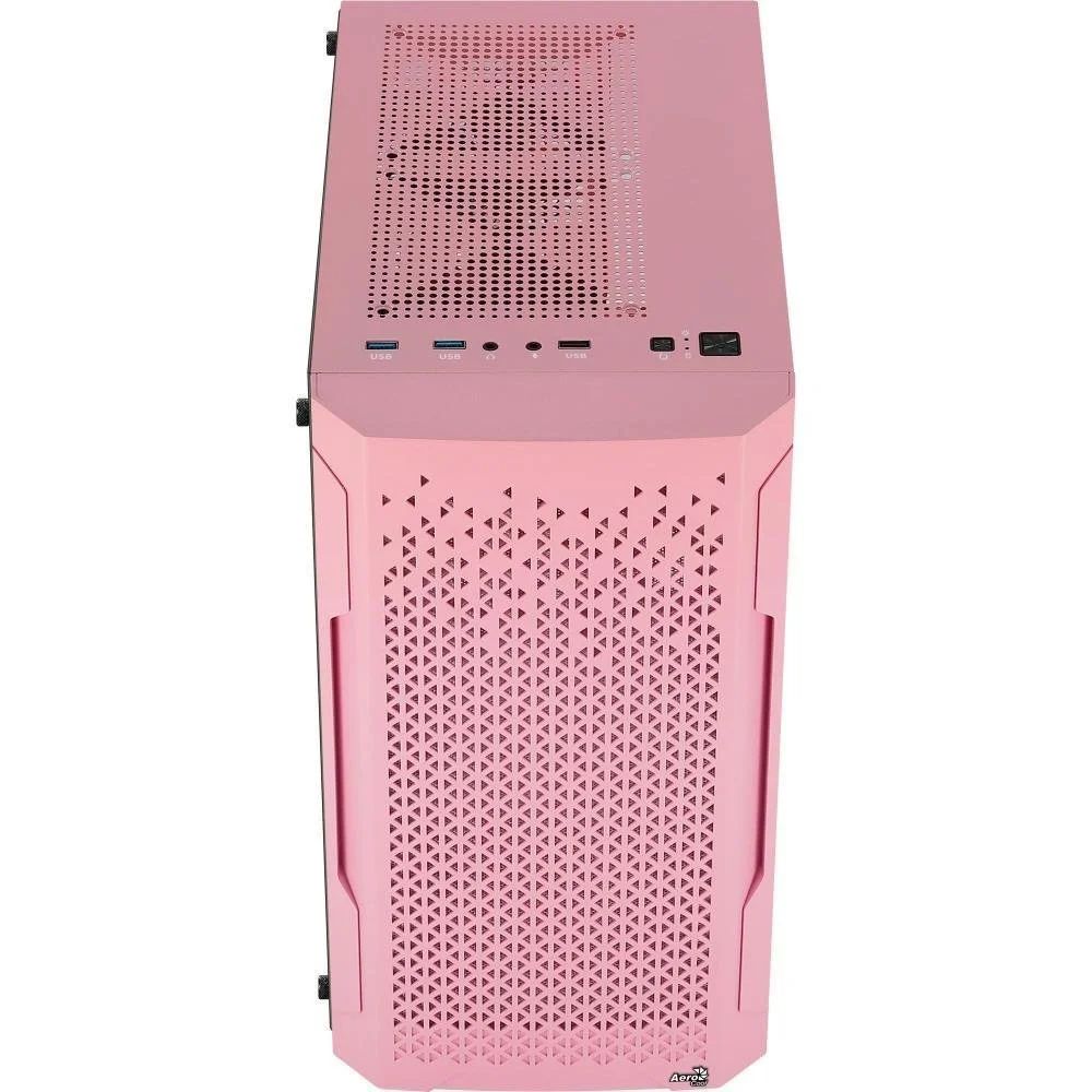Imagem 5 de 5 do produto Gabinete Gamer Aerocool Trinity Mini V1, Mid Tower, ATX, Lateral Vidro, Rosa