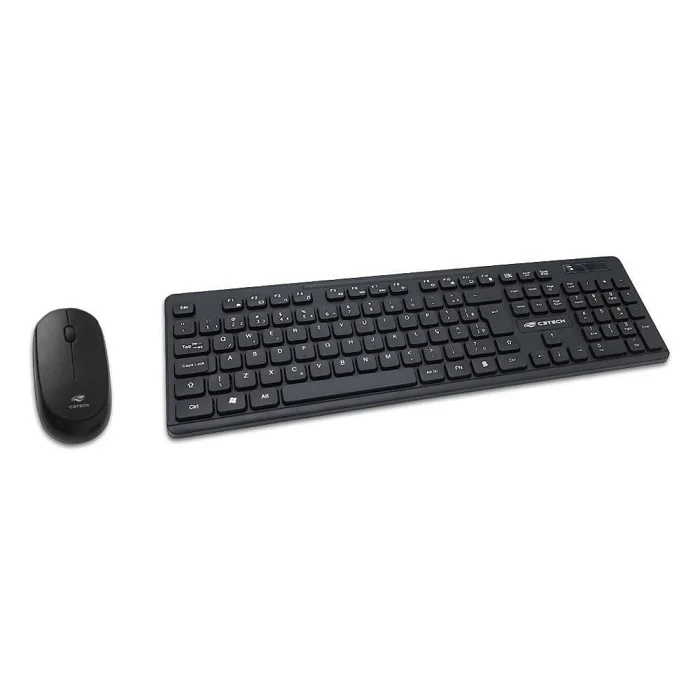 Imagem 3 de 5 do produto Kit teclado e mouse C3tech, sem fio, preto -  K-w20bk