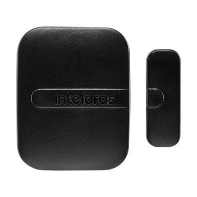 Sensor Magnético De Abertura Sem Fio De Porta E Janela Xas Light Preto Intelbras.