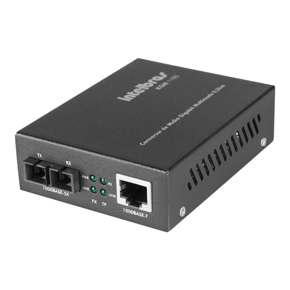 Imagem 2 de 4 do produto Conversor De Mídia Gigabit Multimodo 0,5km Intelbras Kgm 1105