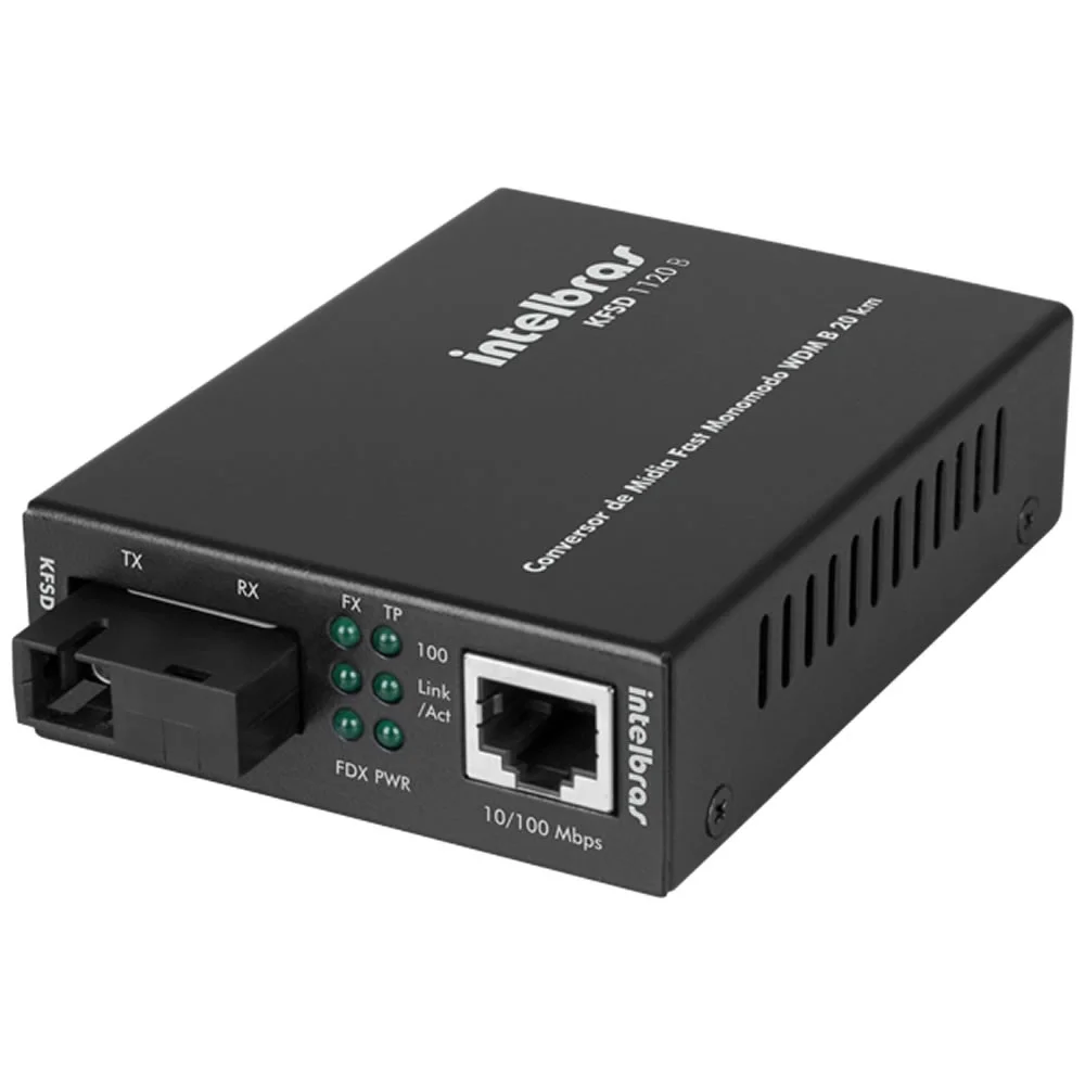 Imagem 3 de 5 do produto Conversor De Midia Intelbras Inet Kfsd1120b, Fast Wdm, Monomodo, 20km
