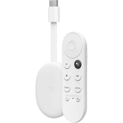 Chromecast 4 Google WIFI HDMI 4K Branco KaBuM
