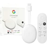 Chromecast 4 Google WIFI HDMI 4K Branco KaBuM
