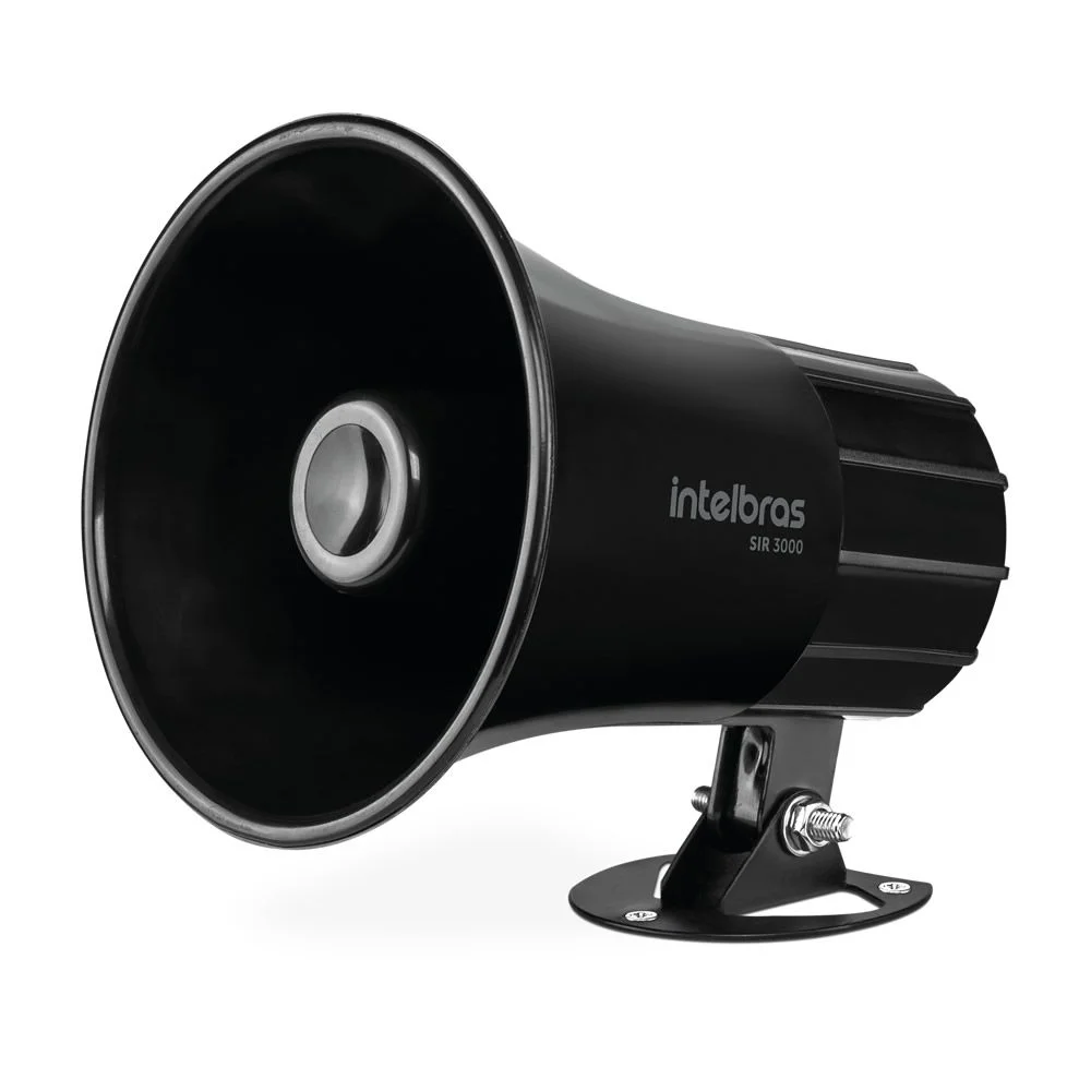 Imagem 2 de 4 do produto Sirene Magnética Alarme E Cerca 9 A 15 Vdc 120db Sir 3000 Preto Intelbras