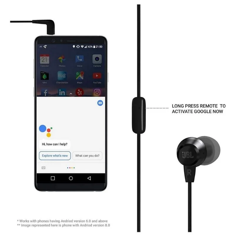Fone de Ouvido JBL Tune 110 Preto - view 2
